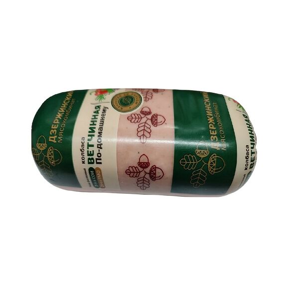 Изд колб вар из мяса цыплят-бройлеров Колбаса ветчинная По-домашнему 500г Дзержинский МК