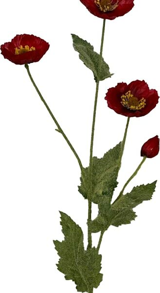 Мак красный 78см