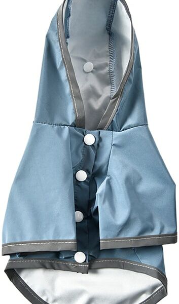 Дождевик для собак Pet-it со светоотражающими полосами темно-синий размер L 45см