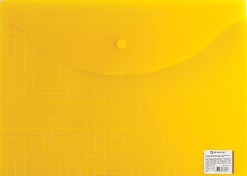 

Папка-конверт Brauberg My clear bag, А4 цвет в ассортименте