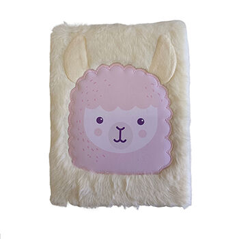 Блокнот «Лама» пушистый, Lisa Doll, 80 листов