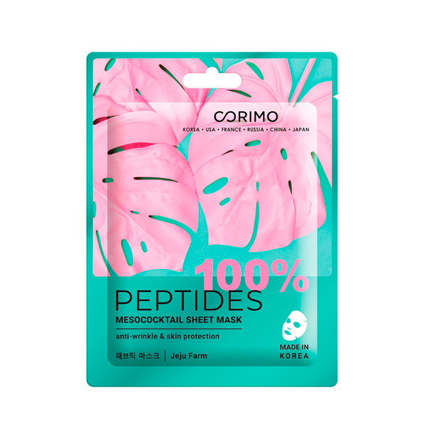 Маска тканевая Corimo Мезококтейль 100% peptides 22 г
