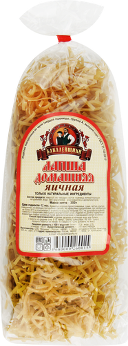 

Лапша Бакалейщики Домашняя яичная 300 г