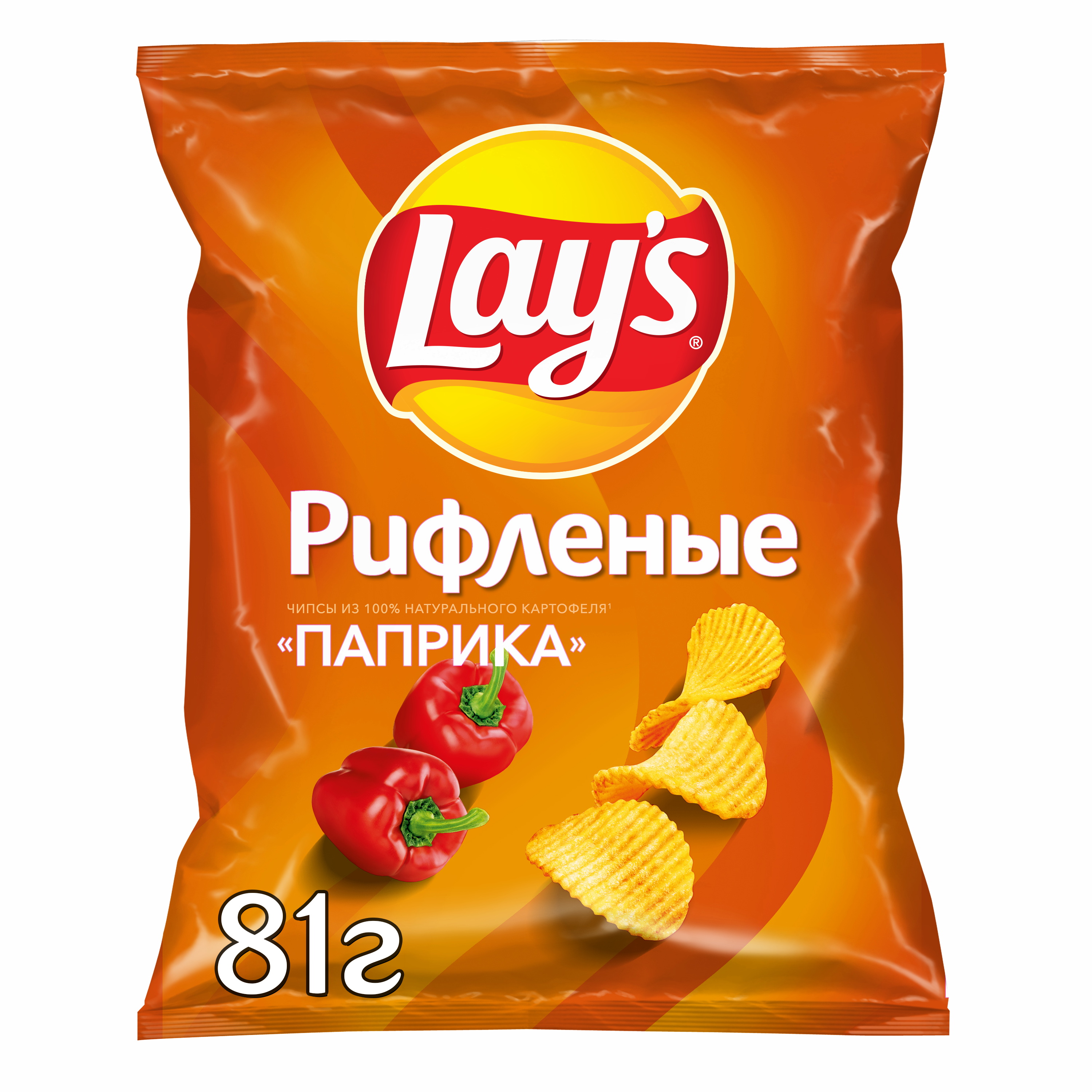 

Чипсы картофельные Lay's Рифленые Паприка 81 г
