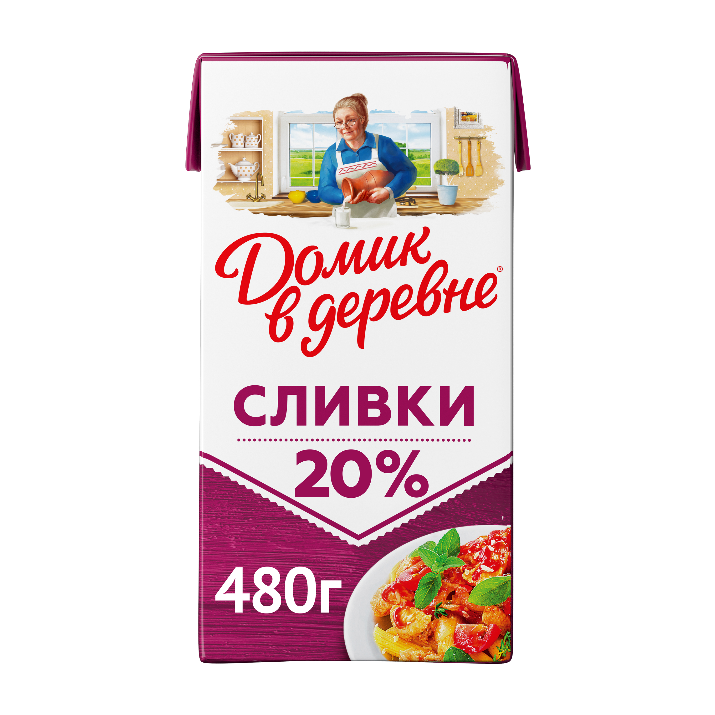 

Сливки Домик в деревне 20% 480 г