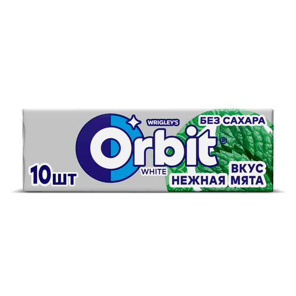 Жевательная резинка Orbit White нежная мята 13.6 г