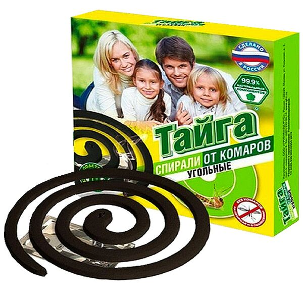 Тайга спирали от комаров угольные 10 шт