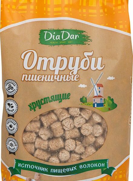 Отруби Diadar пшеничные хрустящие 200 г