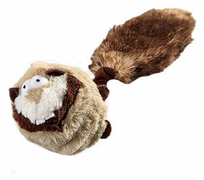 Игрушка для собак GiGwi Dog Toys Барсук с 2-мя пищалками и теннисным мячом 26см