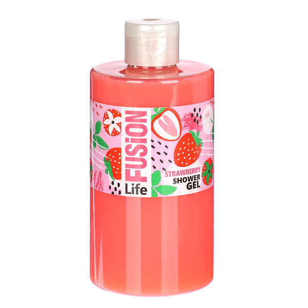 Гель для душа life fusion дыня, клубника, в ассортименте, 460 мл