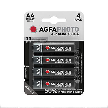 Батарейки Ultra Alkaline Mignon AA, AgfaPhoto, 4 шт., Китай