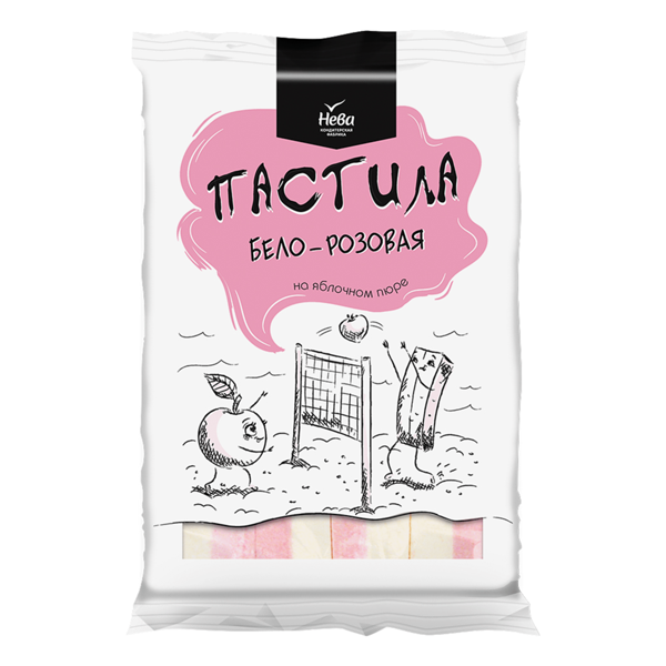 Пастила Нева Бело-розовая