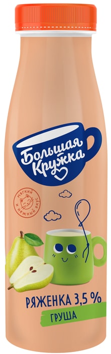 

Ряженка Большая Кружка Груша 3.5% 260 г