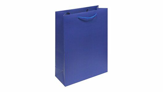 Пакет подарочный Принчипесса синий 11,5х36х26 см