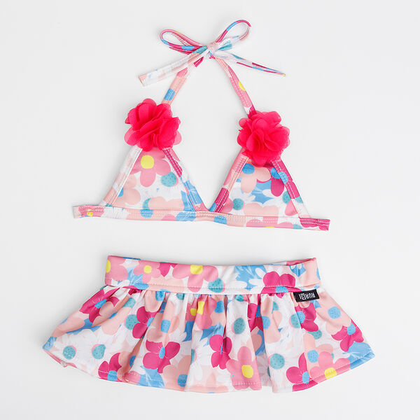 Бикини комплект Rurri с розовыми цветами L