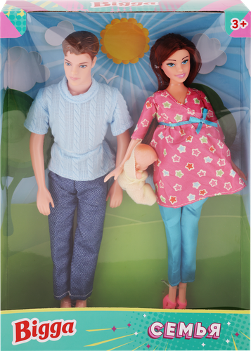 

Набор игровой Bigga Семья, 3 предмета
