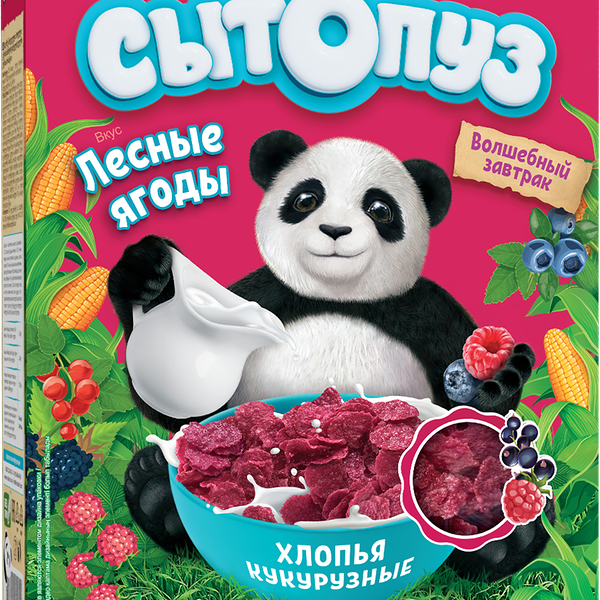 Сухой завтрак Сытопуз Хлопья со вкусом лесных ягод 180 г