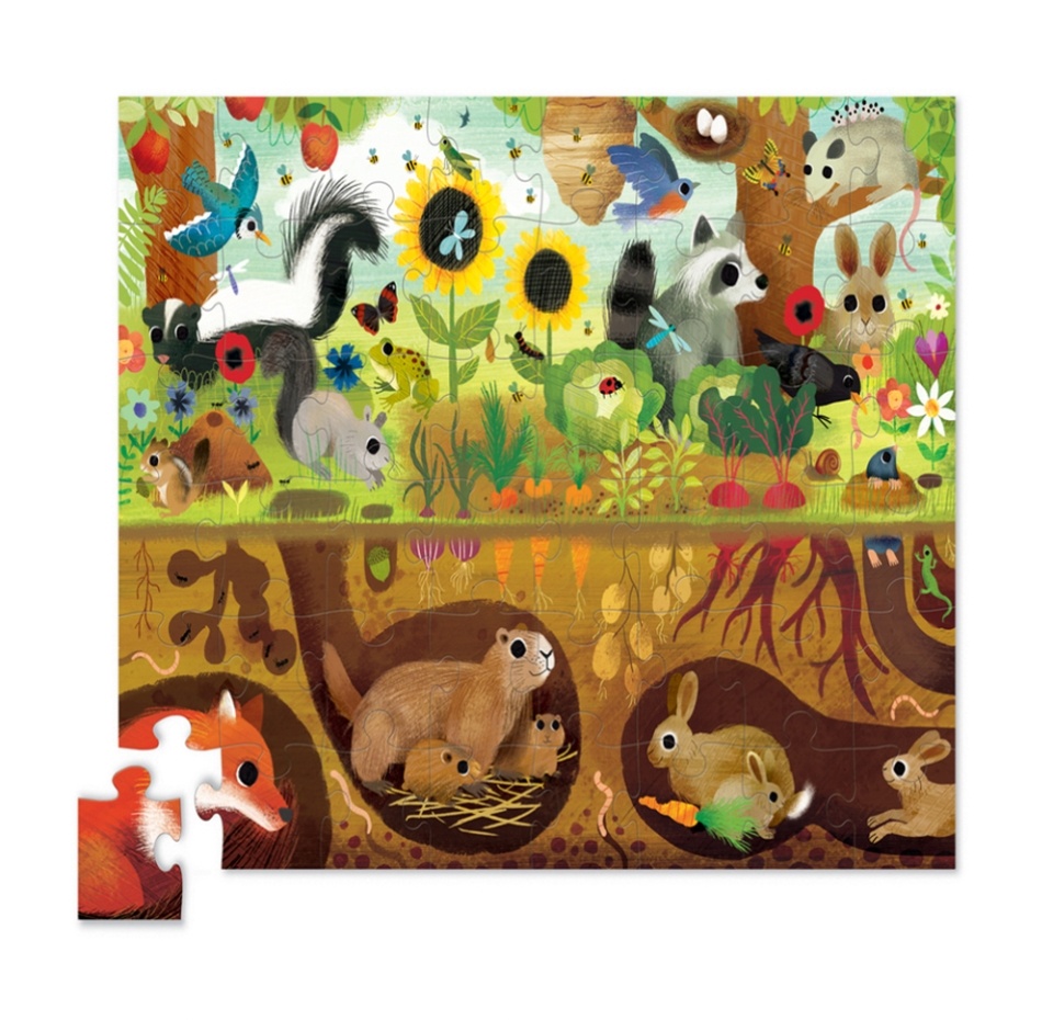 

Пазл Crocodile Creek "Над и под - В лесу" (48 деталей) 3+ Crocodile Creek Inc