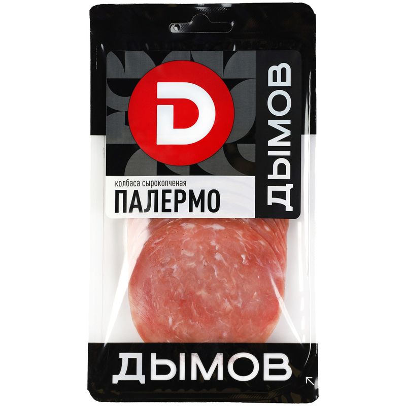

Колбаса Дымов Палермо полусухая с/к нарезка в з/с 90 г