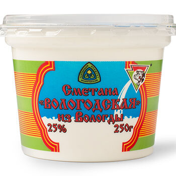 Сметана «Вологодская» 25%, «Из Вологды»
