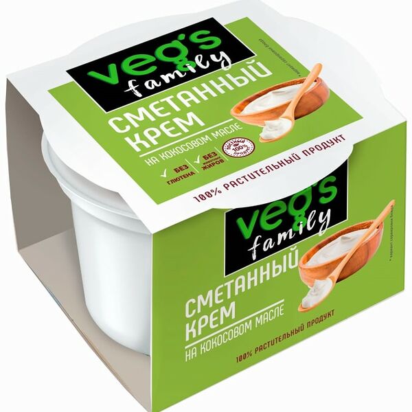 Крем Vegs Family сметанный на кокосовом масле 170г