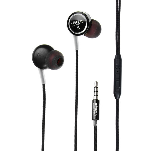 Forza наушники проводные внутриканальные smart, гарнитура, доп.насадки, коробка картон