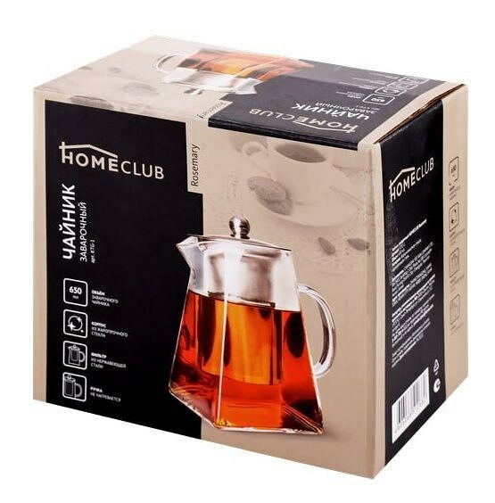 Чайник заварочный HOMECLUB Rosemary, 650мл