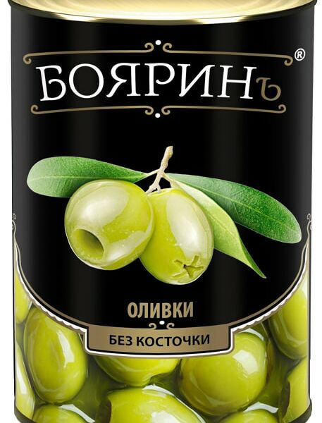 Оливки Бояринъ без косточки 4.25л