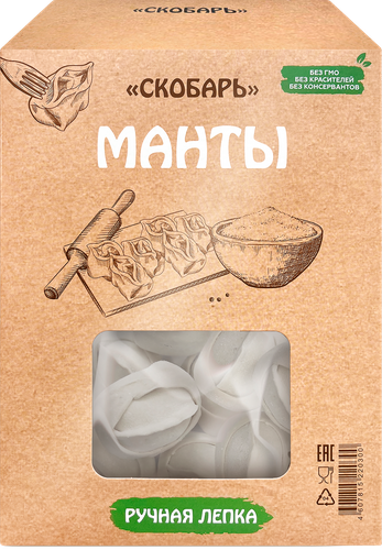 

Манты Скобарь 500 г