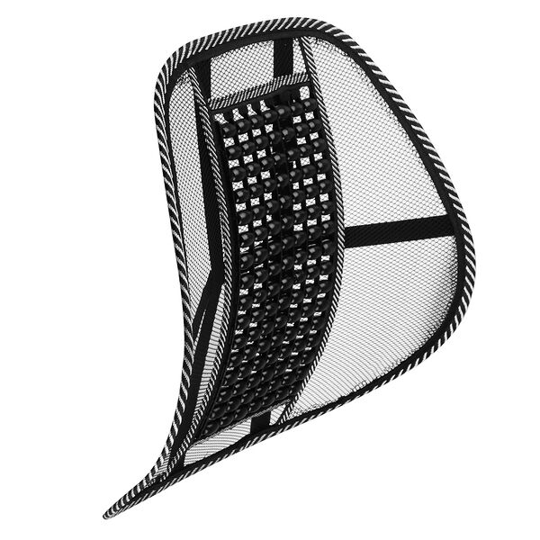 Ng подушка массажная для поддержки спины и поясницы, с деревянными вставками, черная