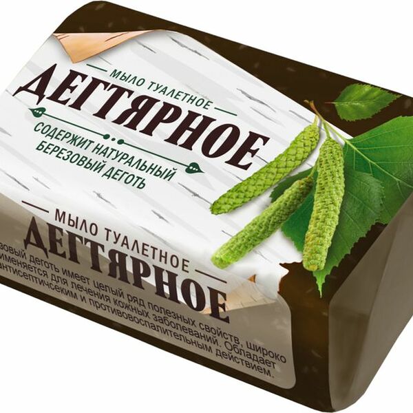 Туалетное мыло Чистые Традиции Дегтярное 140 г