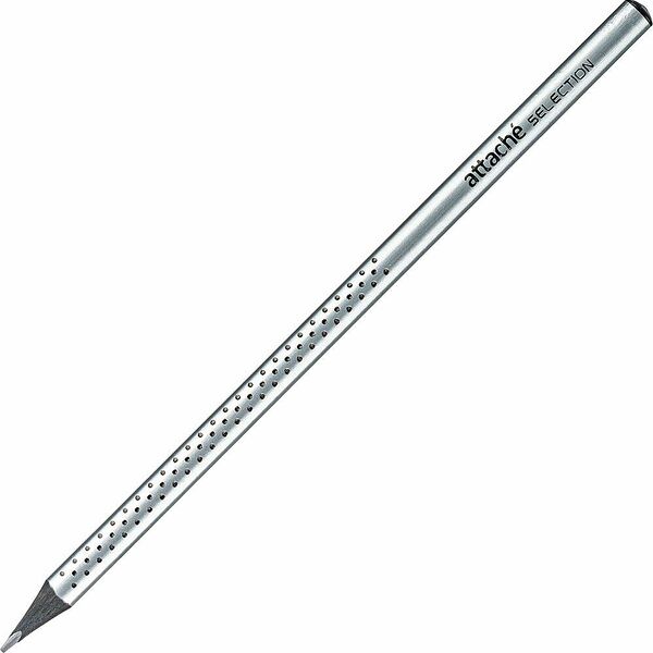 Карандаш чернографитный Attache Selection Prime,б/ласт,HB,сереб.кор.в точку