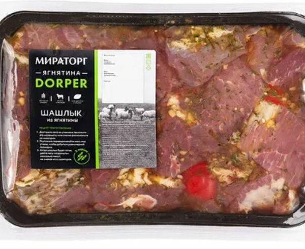 Шашлык из ягнятины охлажденный Dorper, «Мираторг»