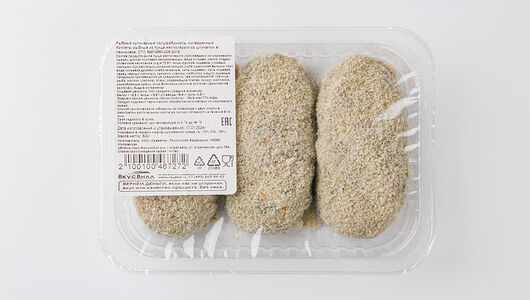 Котлеты рыбные из тунца со шпинатом охлажден.