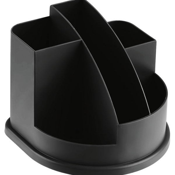 Настольная подставка Стамм Авангард пластиковая черная