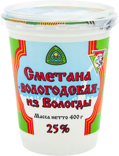 

Сметана Из Вологды Вологодская 25% 400 г
