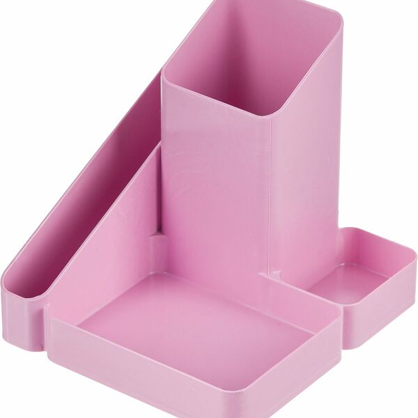 Подставка-органайзер д/канцеляр.мелочей Attache Акварель 4отделения розовый