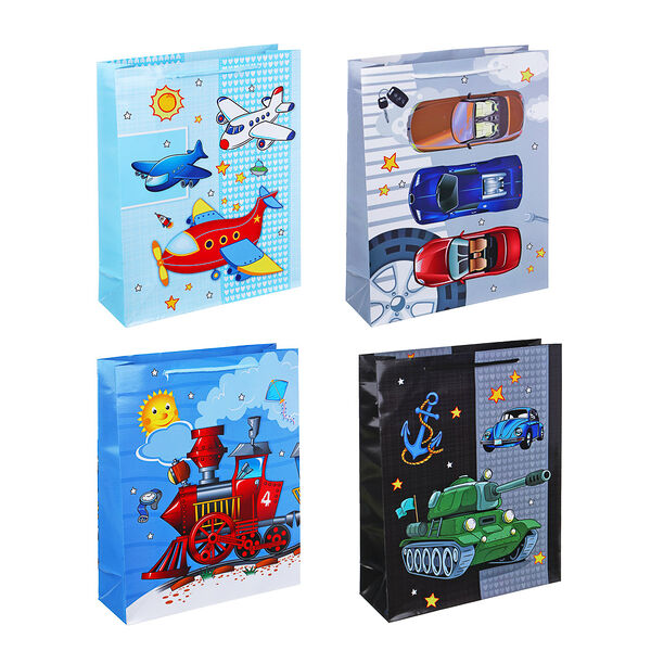 Ladecor пакет подарочный бумажный, 26x32x9 см, авто