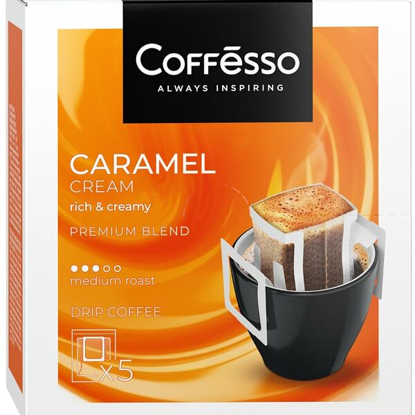 Кофе молотый Coffesso в дрип-пакетах Caramel Cream 5шт*10г