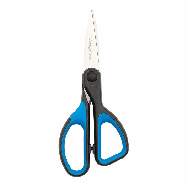 SH006.06 Ножницы универсальные, 14 см/5,5', мягкие ручки SOFT, синий/черный, Hobby&Pro