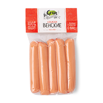 

Продукт растительный Dr.Grun Сосиски Венские, 300 г