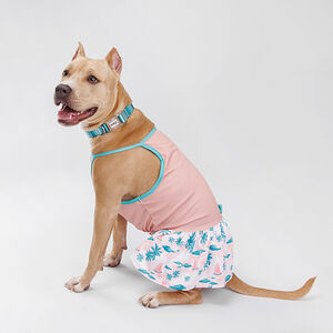 Платье розово-голубое 50см