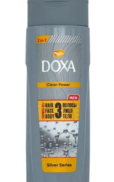 Гель-шампунь мужской Doxa 3в1 серебряная серия, 400 мл