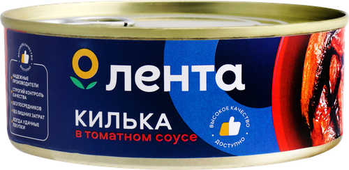 

Килька Лента в томатном соусе 240 г