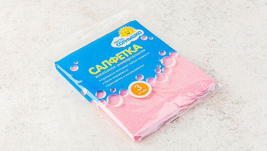 Салфетки вискозные Чисто Солнышко 3 шт._РП