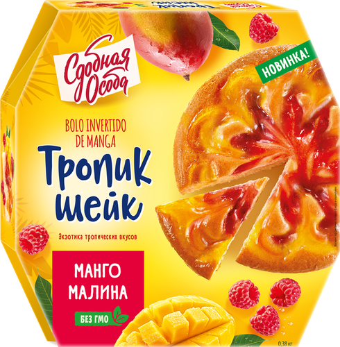 

Десерт Тропик шейк Сдобная особа Манго-малина, 380 г