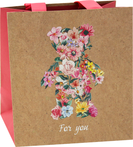 

Пакет подарочный MESHU Замечательный день, 20х20х10см, выборочный лак, крафт