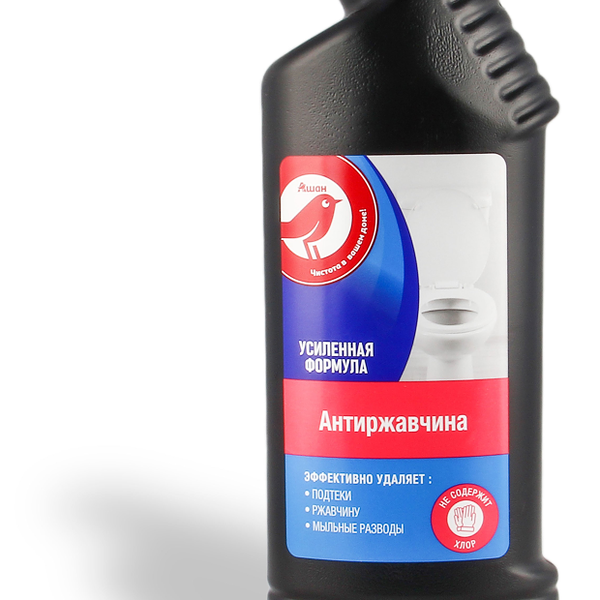 Гель чистящий АШАН Красная птица Антиржавчина без хлора, 750 мл