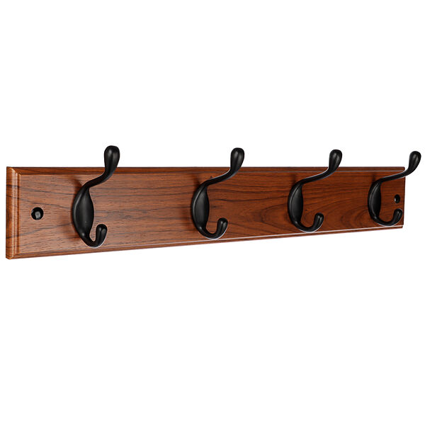 Vetta вешалка настенная для одежды, мдф, 4 крючка, дерево натуральный, 9х49х5 см