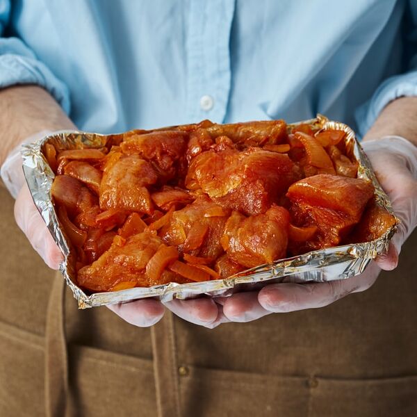 Гуляш из индейки в маринаде